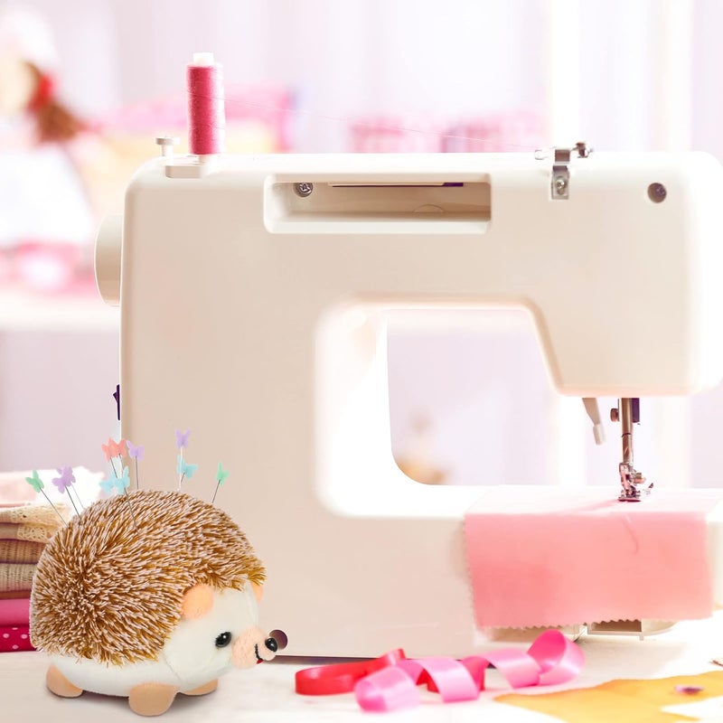 Dingion 101 Pcs Hedgehog Sewing Pincushion Kit Pin Cushions for Sewing Cute Hedgehog Pincushion Butterfly Flat Head Straight Pins DIY Crafts Set Needle Cushions Holder for DIY Jewelry Decor - Image 5